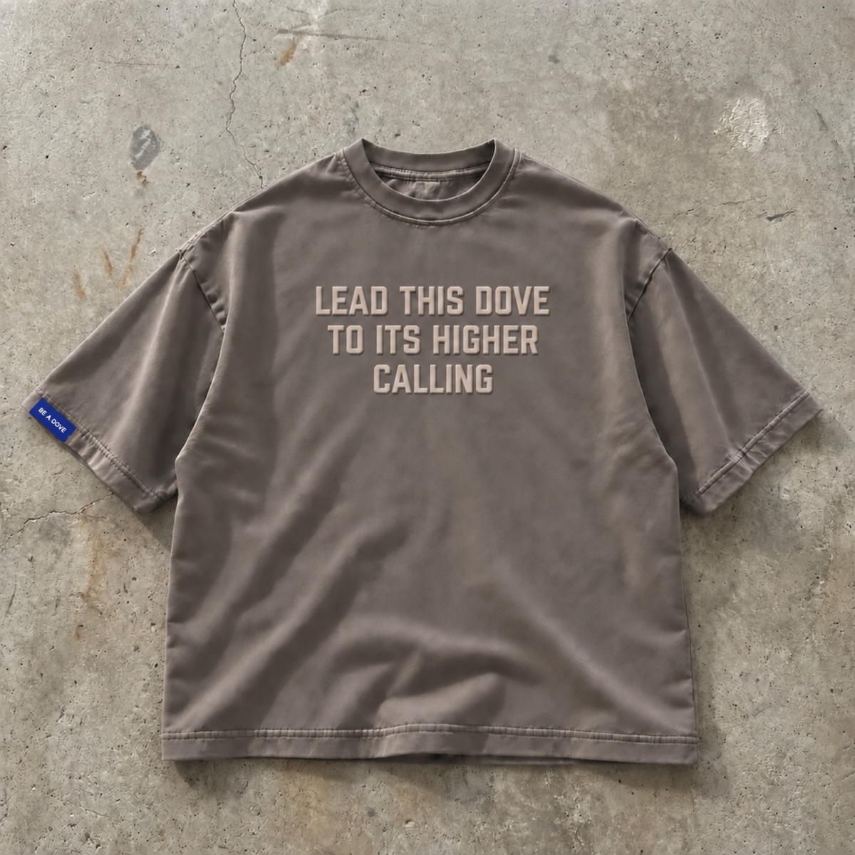 Higher Calling - Stone Boxy Tee