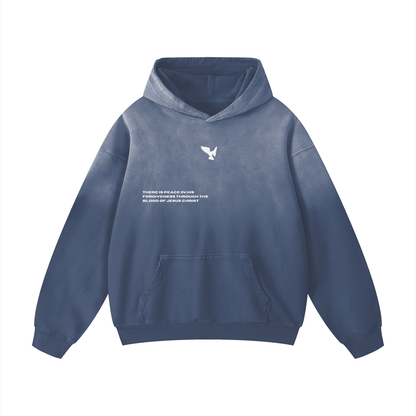 ORIGINAL PEACE | Grey Blue Hoodie