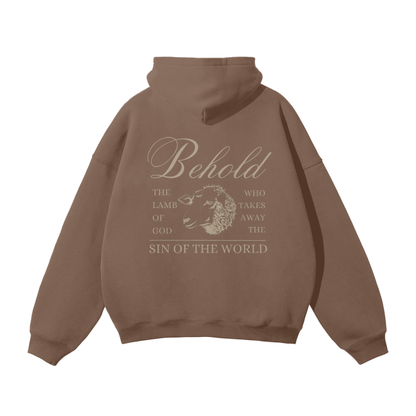 BEHOLD THE LAMB | Oversized Hoodie