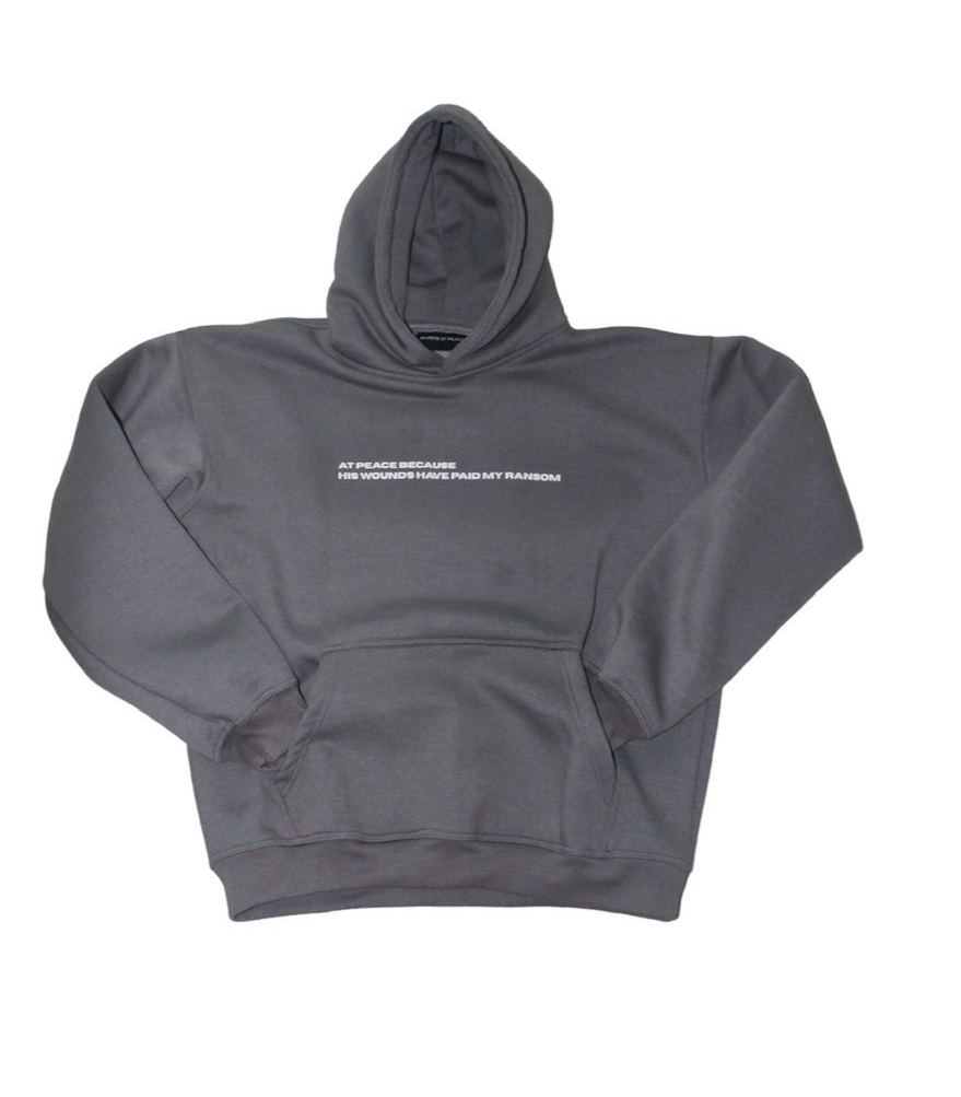 His wounds have paid my ransom - Grey Hoodie