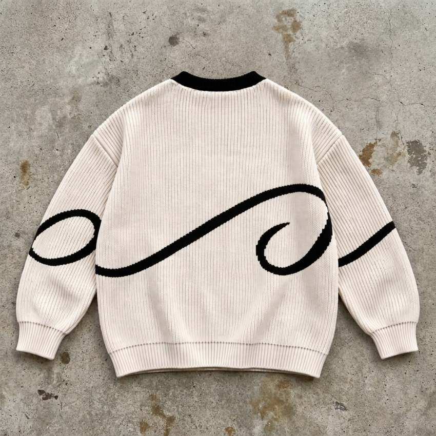 Amen - Cream Oversized Knit Sweater