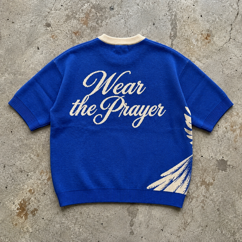 Heart In One Peace - Cobalt Knit Tee