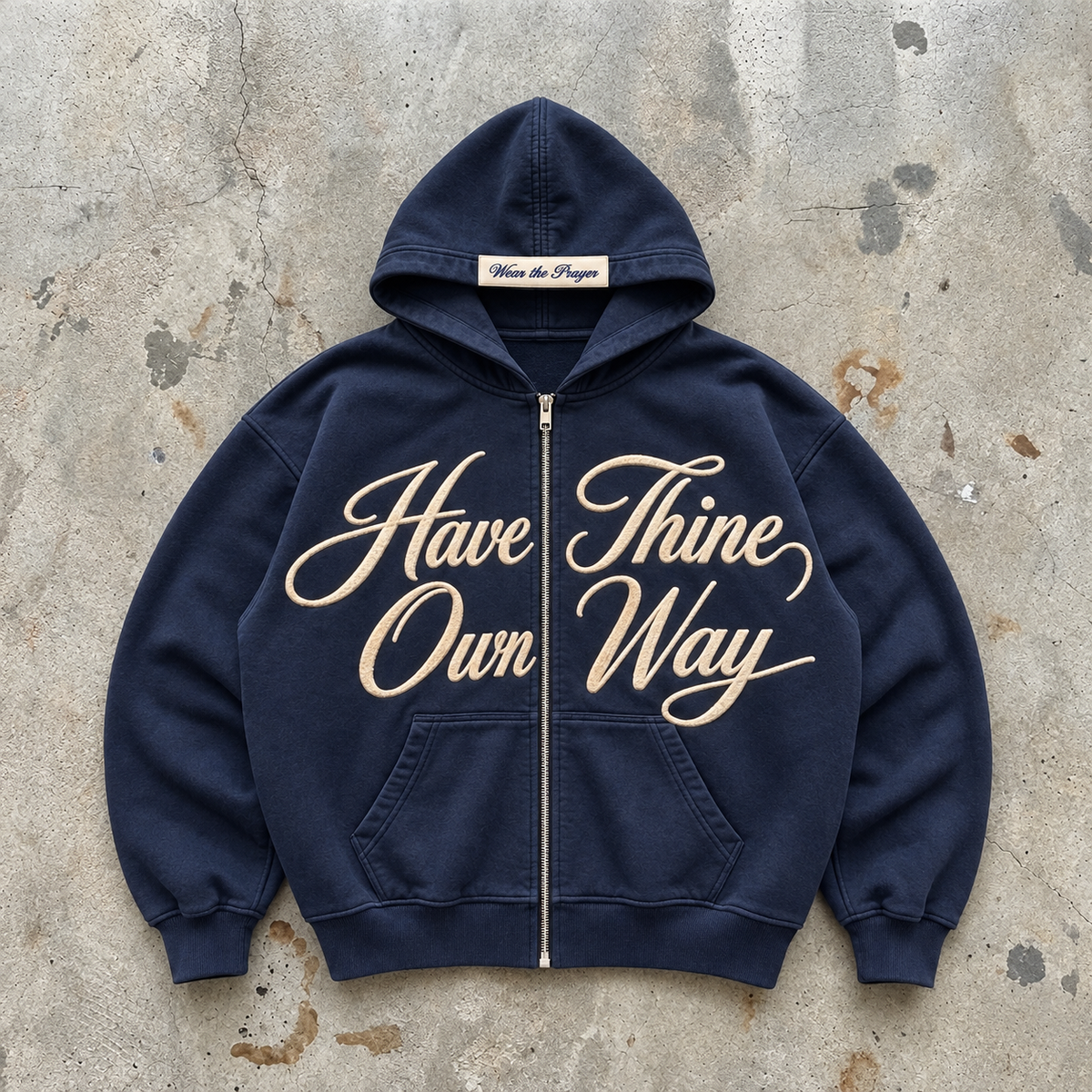Have Thine Own Way - Navy Zip Hoodie
