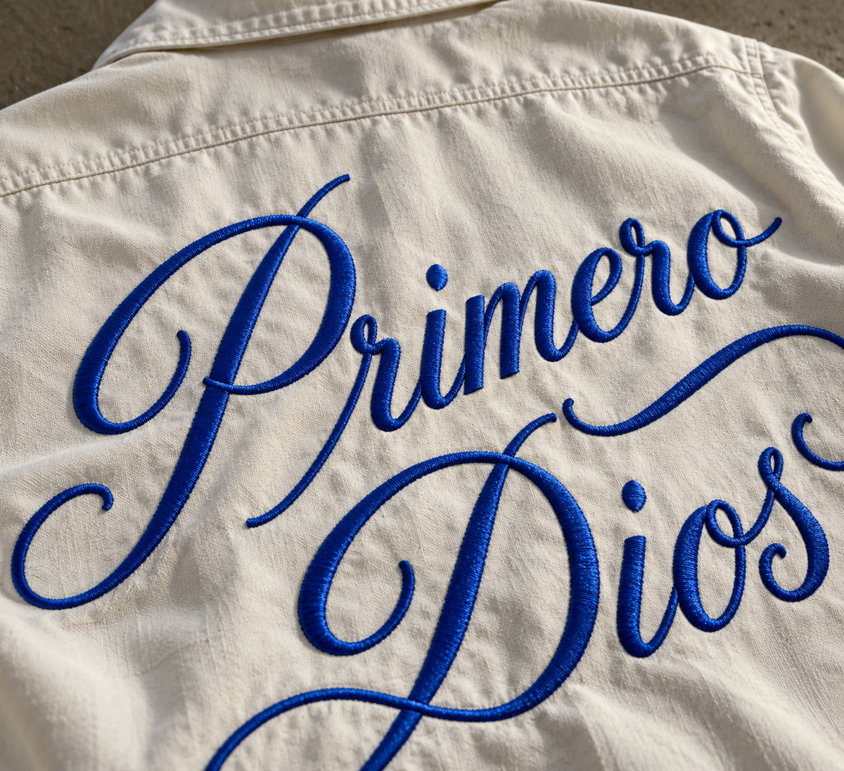 Amen - Ivory Embroidered Guayabera Shirt