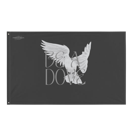 Be a Dove Graphic - Grey Flag