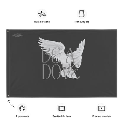 Be a Dove Graphic - Grey Flag